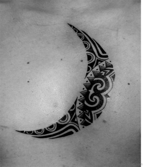 63 Adorable Moon Tattoos For Chest