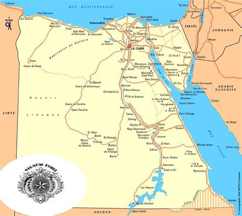Ägypten Straßenkarte
