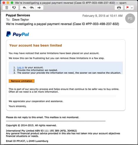 We did not find results for: This is what PayPal phishing email scams look like ...