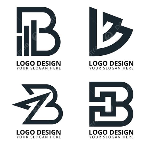 Huruf B Koleksi Desain Logo Analitik B Logo B Huruf B PNG Dan Vektor