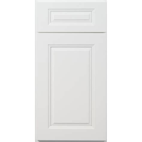 Slab kitchen cabinet doors can be designed in multiple ways, and the particular design dictates the price of the cabinets. Tahoe White Cabinet Door Sample (Available RTA Only ...