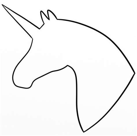 Unicorn Face With Bow Template Coloring Page Free Printable Unicorn