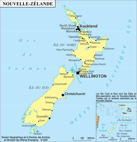 Carte De La Nouvelle Zélande Plusieurs Cartes Du Pays En Océanien