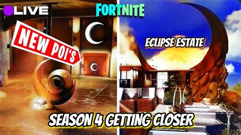 Fortnite ~ Season 4 Getting Closer ~ New Poi Eclipse Estate ~ Playing