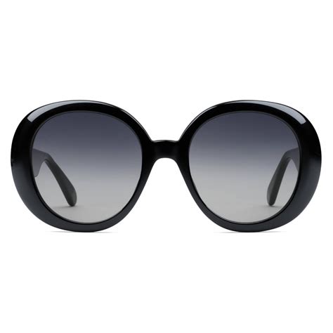 Gucci Round Sunglasses With Web Black Gucci Eyewear Avvenice