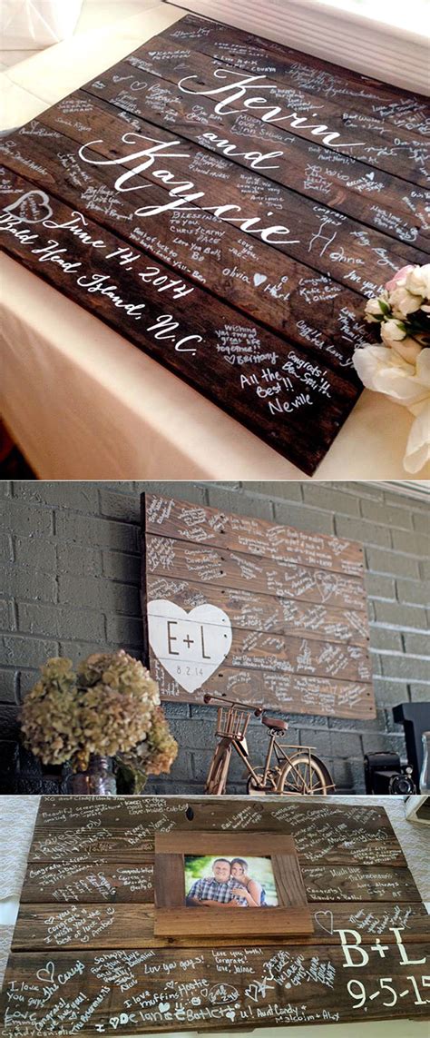 Read guest books advice on theknot.com. 20 Must-See Non-Traditional Wedding Guest Book ...