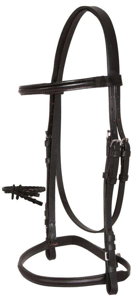 Acerugs Brown Black Raised Horse English Bridle Stitched