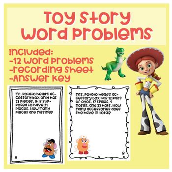 Toy Story Word Problem Task Cards By Miss Mastel Tpt