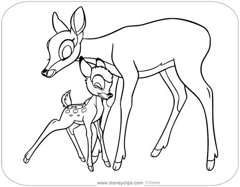 Check out cute deer bambi coloring pages for your kids. Bambi Coloring Pages (4) | Disneyclips.com