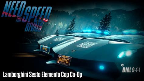 Need For Speed Rivals Lamborghini Sesto Elemento Cop Co Op Youtube