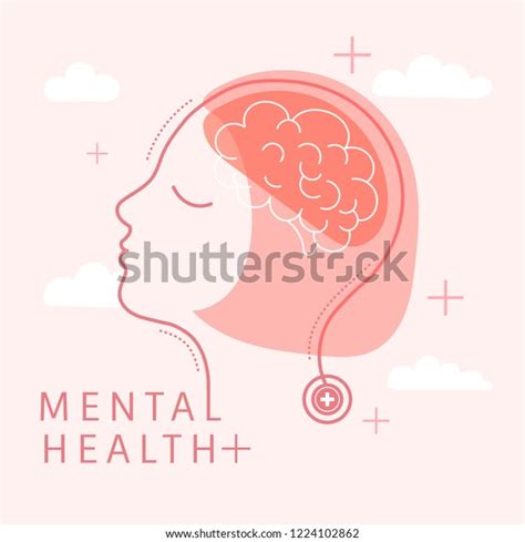 Mental Health Women Vector Stock Vector Royalty Free 1224102862