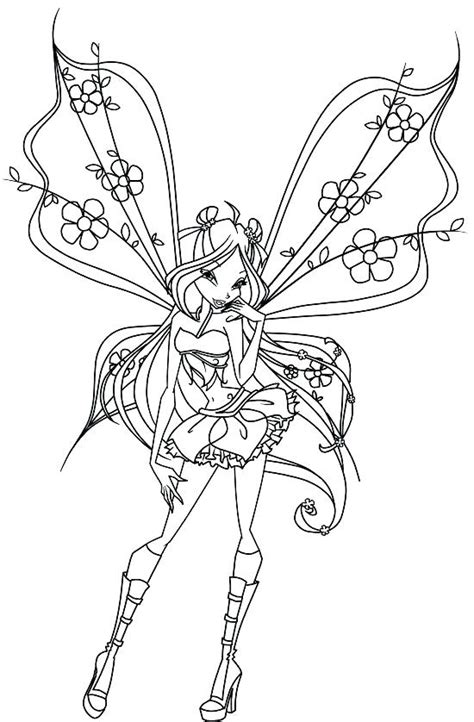 Anime Fairy Coloring Pages At Free Printable