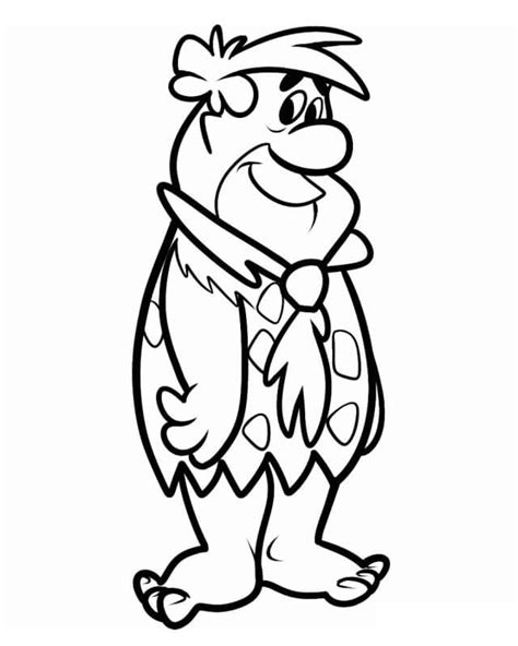 Fred Flintstone Coloring Page Free Printable Coloring Pages For Kids