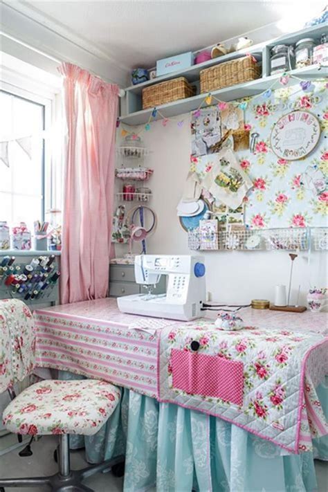 The purpose of a craft room is to create. 48 Small Craft Room Design Ideas | Sewing room design ...