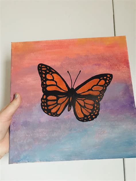 Purchase good quality oil painting materials Small canvas inspo in 2020 | Butterfly canvas, Canvas ...