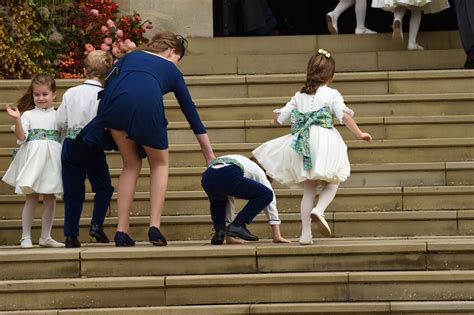 Princess Charlotte Takes A Fall At Princess Eugenies Royal Wedding Access