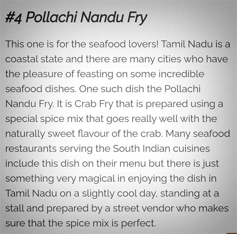 Famous Food Of Tamil Nadu India Ncc