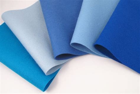 Blue Felt Sheets 100 Wool Felt Fabric Squares The Blues Color Story