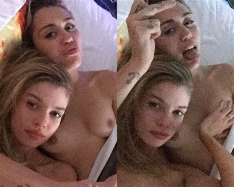 Miley Cyrus And Stella Maxwell Lesbian Sex Tape Video Is C Pics