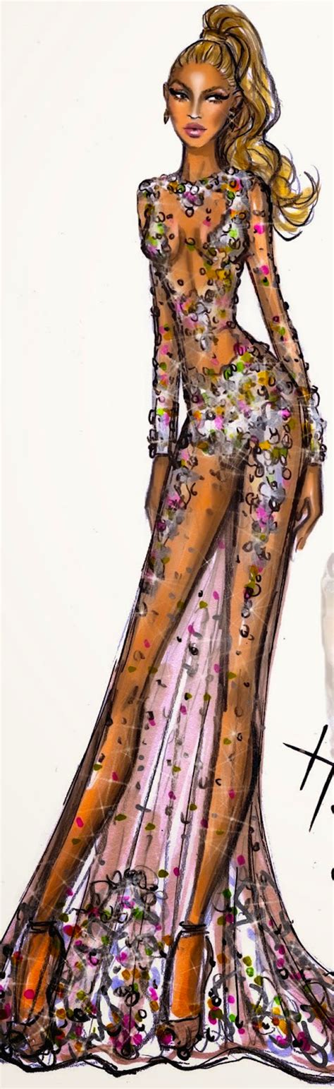 Hayden Williams Illustration Of Beyonce In Her Givenchy 2015 Met Gala
