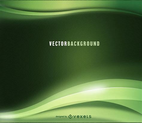 Grüner Abstrakter Welliger Hintergrund Vektor Download