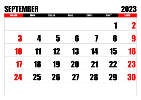 Kalender September 2023 Kalender365su