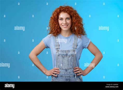 Attractive Sassy Motivated Redhead European Female Curly Haired Hold