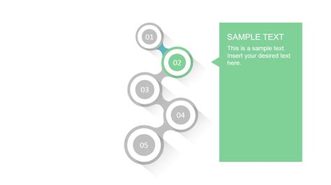 5 Step Zig Zag Timeline Template For Powerpoint Slidemodel