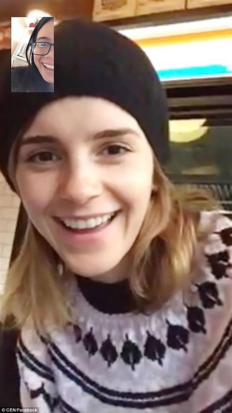 Emma Watson Fan Delighted After Actress Facetimes Her Daily Mail Online