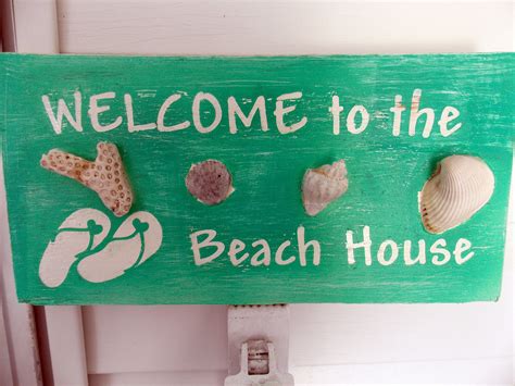 Beach Themed Welcome Sign Beach Themes Lake Camping Novelty Sign