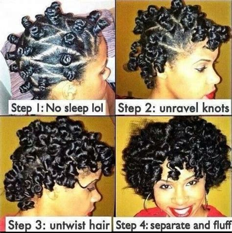 You may choose to divide hair into interlocked triangles, diamonds, or squares. 6 Tips For The Best Bantu Knot Out Ever | Straight hair ...
