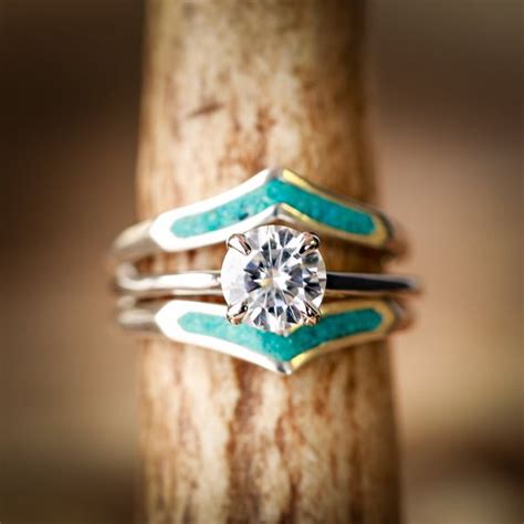 Female Turquoise Wedding Ring Jenniemarieweddings