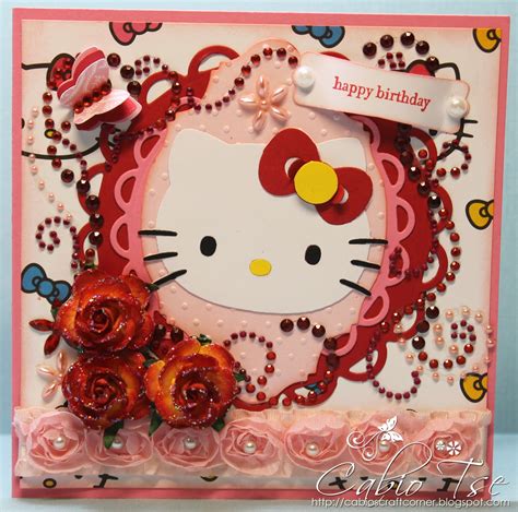 Maybe you would like to learn more about one of these? Cabio's Craft Corner: FIrst Hello Kitty Birthday Card