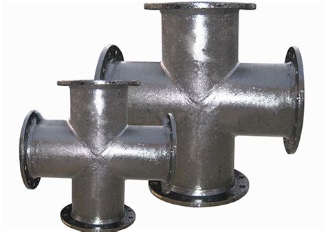 Flanged Cross Ductile Iron Pipe Flanged Fittings Dn80 Dn600mm En545
