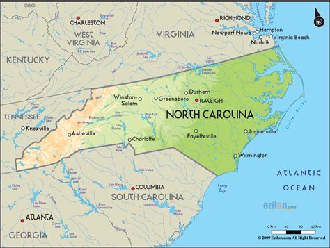 Nc state campus map consists of 9 amazing pics and i hope you like it. Geographical Map of North Carolina and North Carolina ...