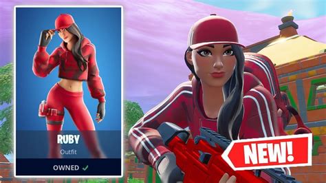 New Ruby Skin Gameplay In Fortnite Youtube