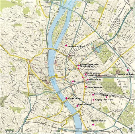 Harta Budapesta Obiective Turistice Harta