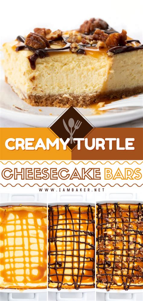 Turtle Cheesecake Bars In Dessert Recipes Yummy Desserts Easy