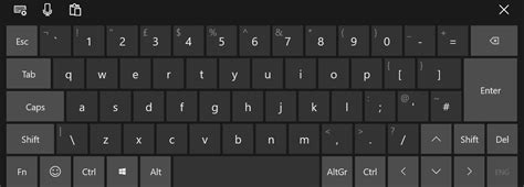 Microsoft Windows 10 Keyboard Layout