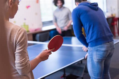 Startup Business Team Playing Ping Pong Tennis 12433287 Stock Photo At