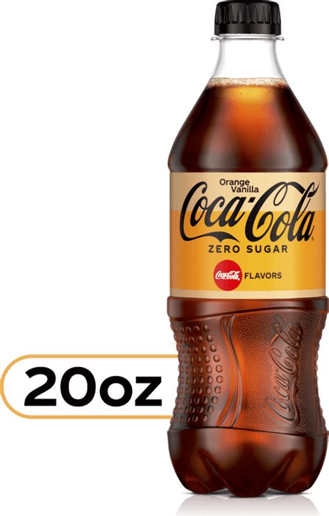 Coca Cola Orange Vanilla Zero Sugar Diet Soda Sugar Free Soft Drink 20