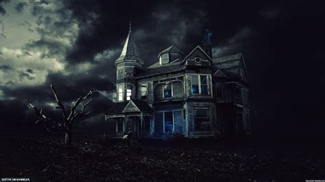 Download Creepy Dark Haunted House Houses Wallpaper 63639