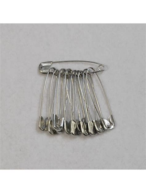 Nickel Safety Pin Box 2 Safety Pins Calico Laine