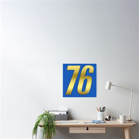 Fallout 76 Golden Vault Logo Poster For Sale By Spider Mayne Redbubble