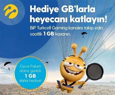 Turkcell Bip Gaming Paketi Saatlik Gb Bedava Nternet