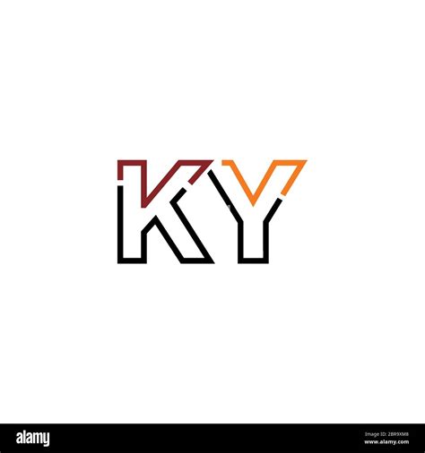 letter ky logo icon design template elements stock vector image and art alamy