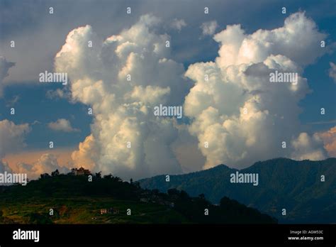 Monsoon Clouds In The Kathmandu Valley Stock Photo Alamy