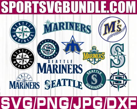 Bundle 13 Files Seattle Mariners Baseball Team Svg Seattle Mariners