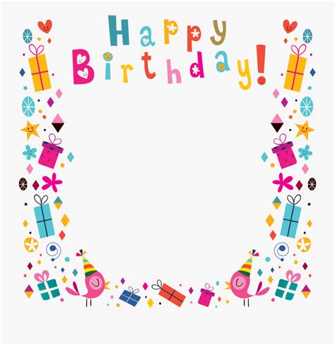 Happy Birthday Card Border Clip Art Images And Photos Finder