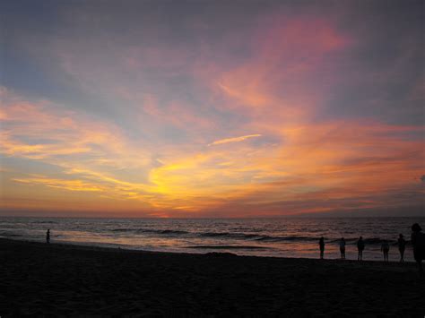 Sunrise Over The Ocean With Colors Image Free Stock Photo Public